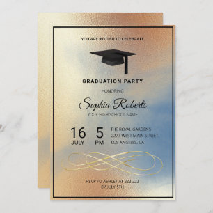 Golden Texture  Invitation