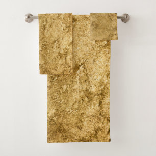 Golden texture, Vintage gold, antique, art, backgr Bath Towel Set