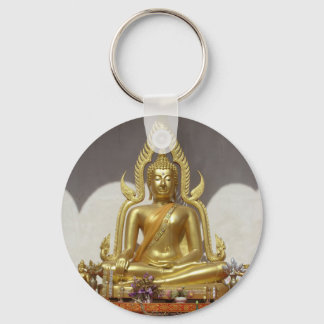 Golden Thai Buddha Keychain
