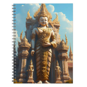 Golden Thai Temple Guardian Notebook
