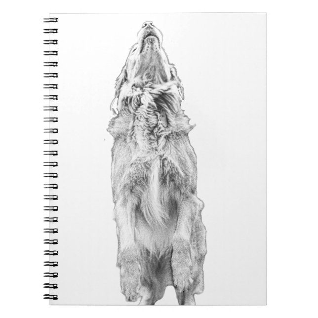 Golden thoughts in grey light notebook (Front)