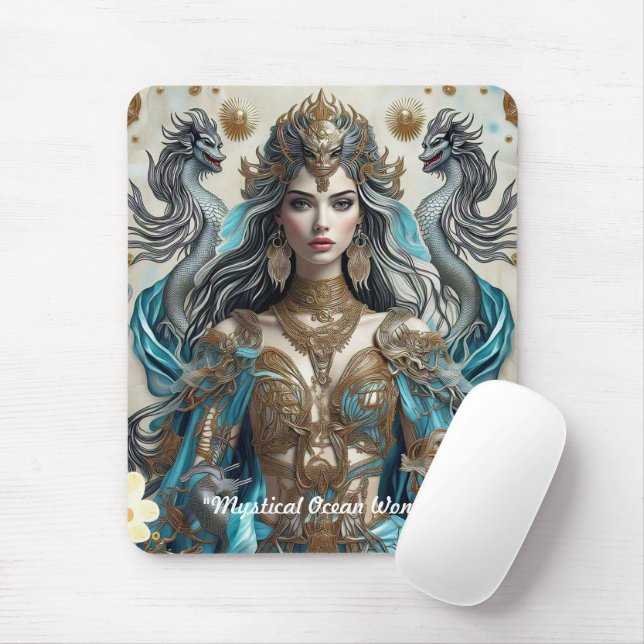 "Golden Tides Rise" Mouse Pad (With Mouse)
