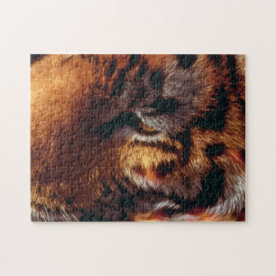 Golden Tiger Eye Close-Up Wildlife  Jigsaw Puzzle