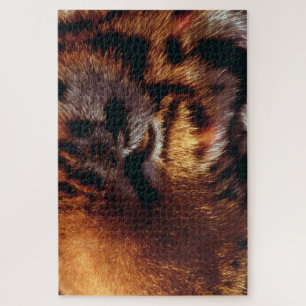 Golden Tiger Eye Close-Up Wildlife  Jigsaw Puzzle