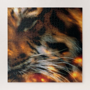 Golden Tiger Eye Close-Up Wildlife  Jigsaw Puzzle