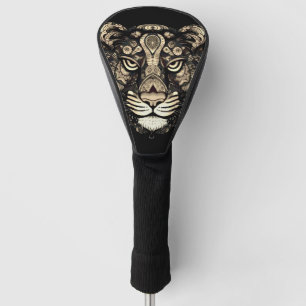 Golden Tiger Head  Golf Head Cover