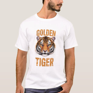 Golden Tiger Split Face T-Shirt
