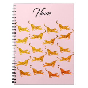Golden Tigers Personalized Notebook