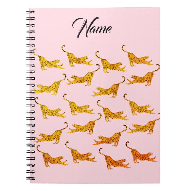 Golden Tigers Personalized Notebook (Front)