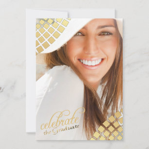 Golden Tiles Photo Invitation