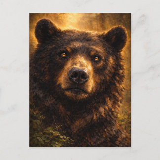 Golden Timber | Bear Wildlife Art | Postcard