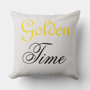 Golden Time Throw Pillow