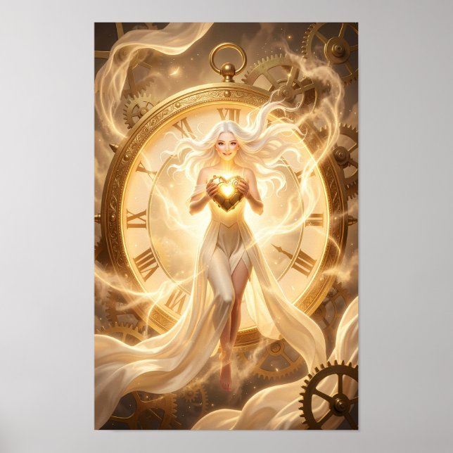 Golden Timekeeper of the Luminous Heart Poster (Front)