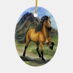 Golden Tolt Ceramic Ornament