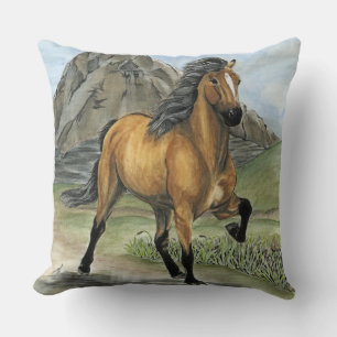 Golden Tolt ~ Icelandic Throw Pillow