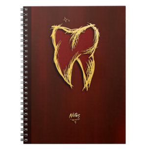 Golden Tooth. Dentist, Dental Assistant Gift Notebook