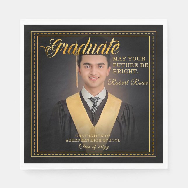Golden touch Brighten your future. Napkin (Front)