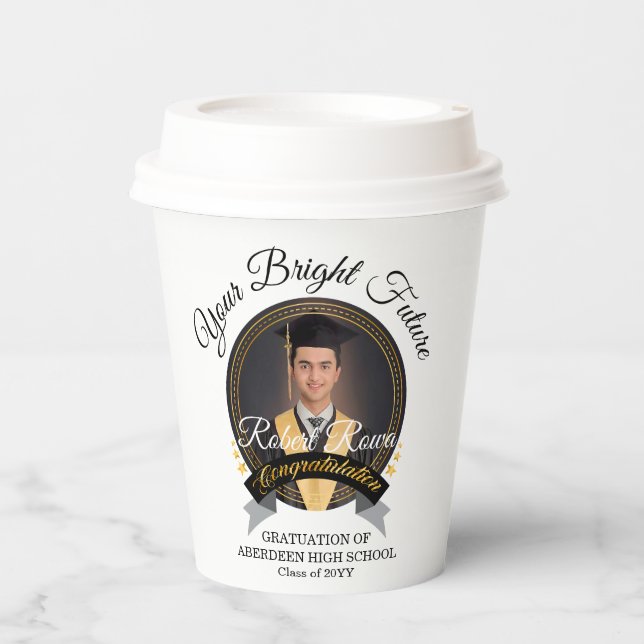 Golden touch Brighten your future. Paper Cups (Front)