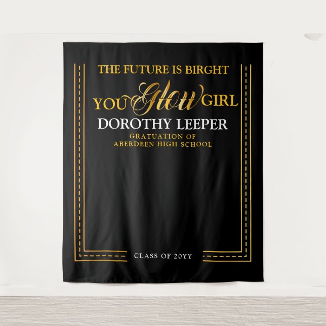 Golden touch Brighten your future. Tapestry (Front)