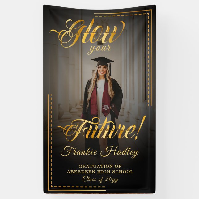 Golden touch Glow your future Banner (Vertical)