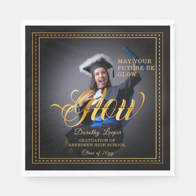 Golden touch Glow your future. Napkin (Front)