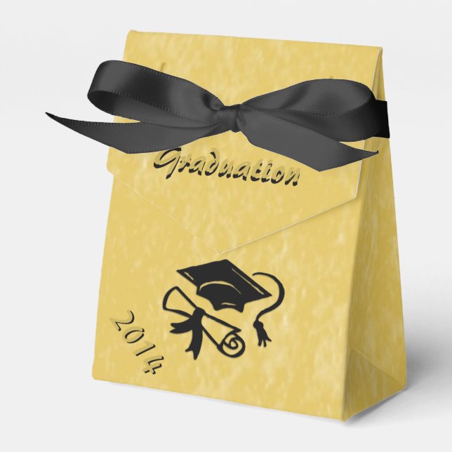Golden Touch Graduation Personalized Favour Box (Front Side)