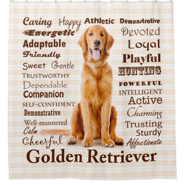 Golden Traits Shower Curtain (Front)
