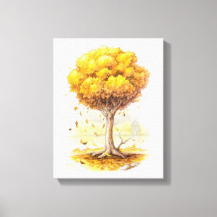 Golden Tranquillity Canvas Print