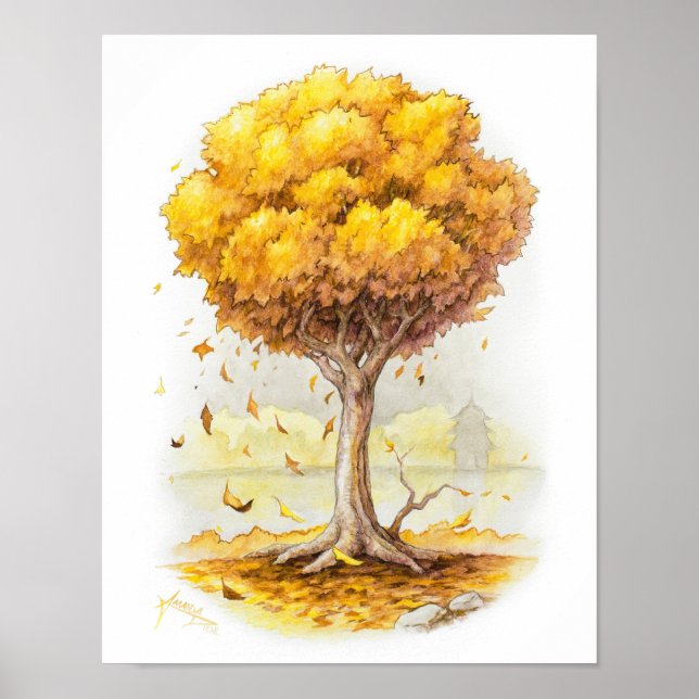 Golden Tranquillity Poster (Front)