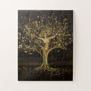Golden Tree Goddess Jigsaw Puzzle