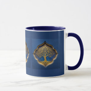 Golden Tree in Celestial Frame Gift Mug