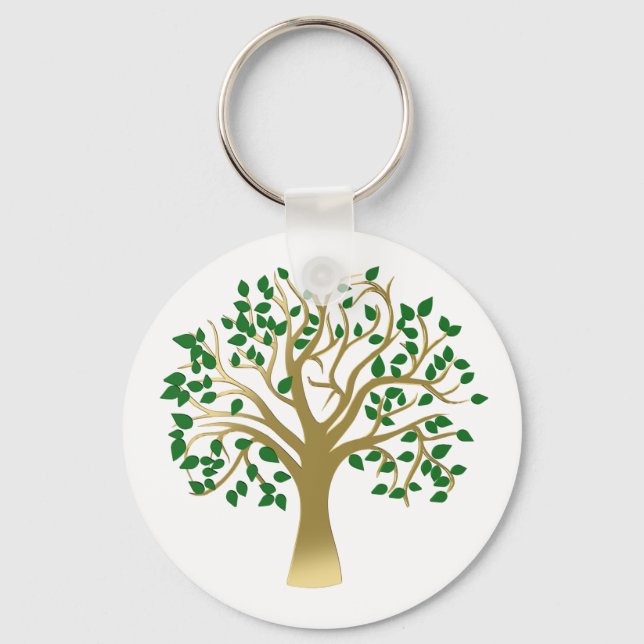 Golden tree keychain (Front)