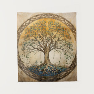 Golden Tree of Life Tapestry