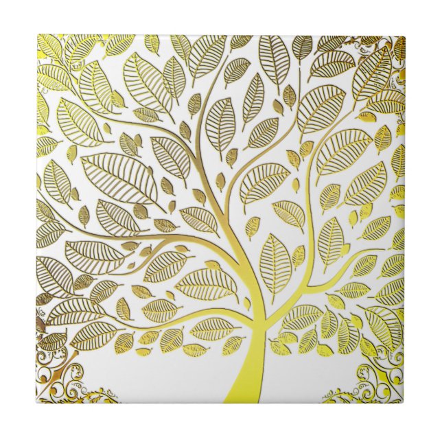 Golden tree of life tile (Front)