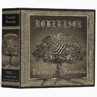 Golden Tree of Life Vintage Look Family Records