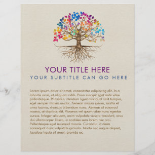Golden Tree of life - Yggdrasil - Colourful Leaves Flyer