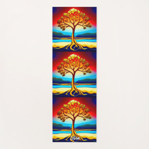 Golden Tree of Life  Yoga Mat