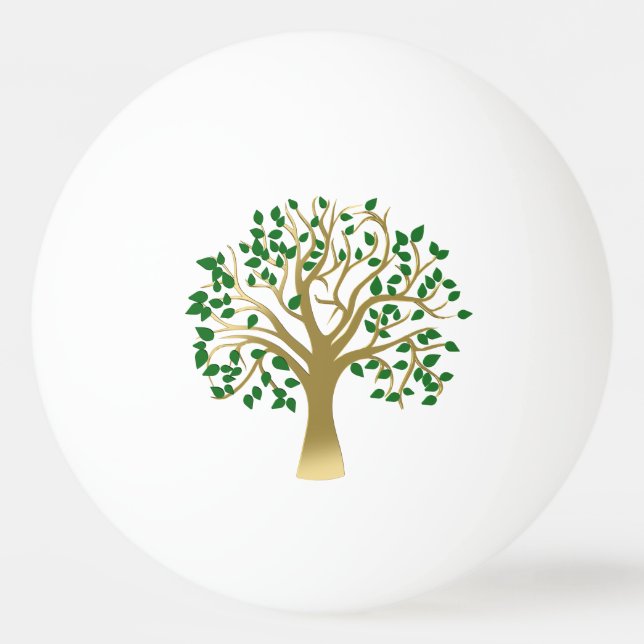 Golden tree ping pong ball (Back)