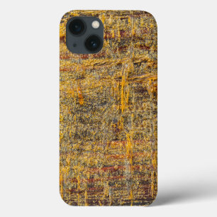 Golden Tree Resin On Rustic Wood iPhone 13 Case