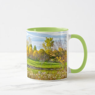 "GOLDEN TREES ON HILLSIDE/TOLEDO BOTANICAL GARDEN" MUG