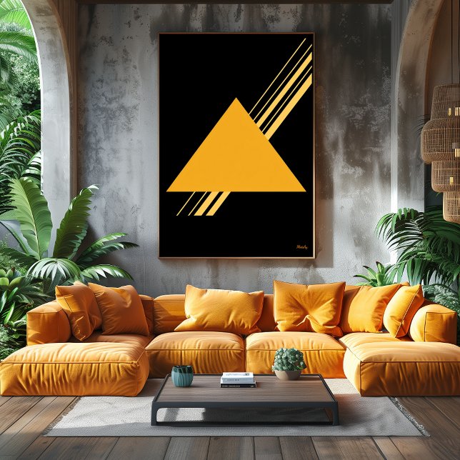 Golden Triangle Bauhaus Minimalist Design Poster (Creator Uploaded)