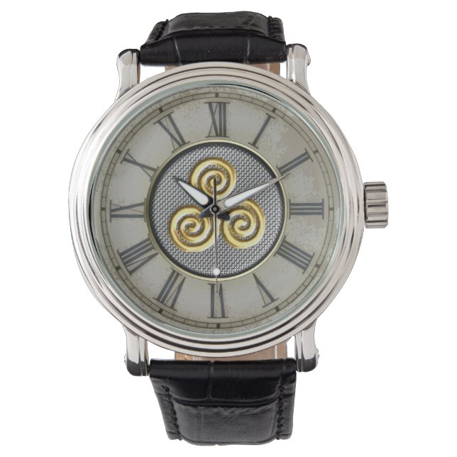 Golden Triskele Design Watch (Front)