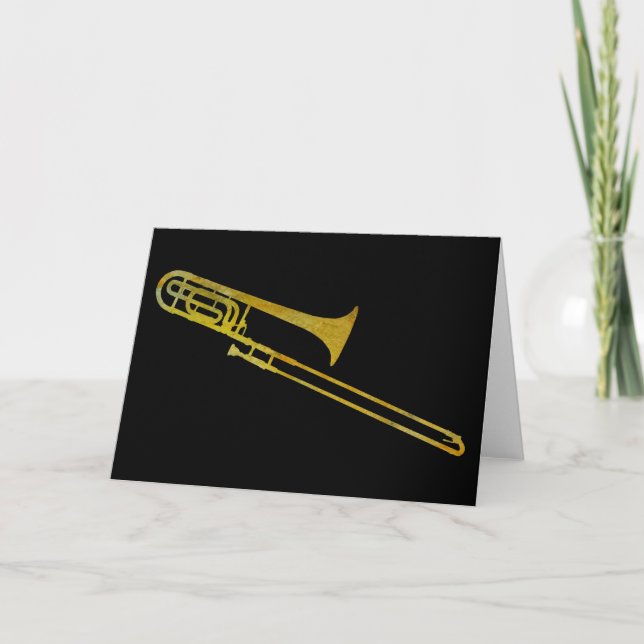 Golden Trombone Card (Front)