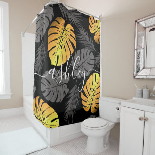 Golden Tropical Leaves