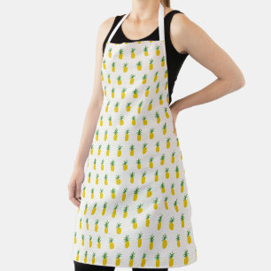 Golden Tropical Pineapples Apron