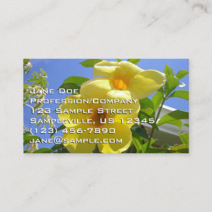 Golden Trumpet Flowers I Business Card