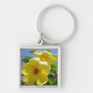 Golden Trumpet Flowers I Keychain