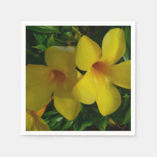 Golden Trumpet Flowers II Tropical Napkin