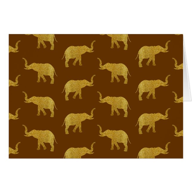 Golden Trumpeting Elephants (Front Horizontal)