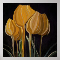 Golden Tulip Trio on Black
